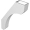 Ekena Millwork 3 1/2-in. W x 16-in. D x 24-in. H Legacy Architectural Grade PVC Knee Brace BRCP035X16X24LEC - alternate 6